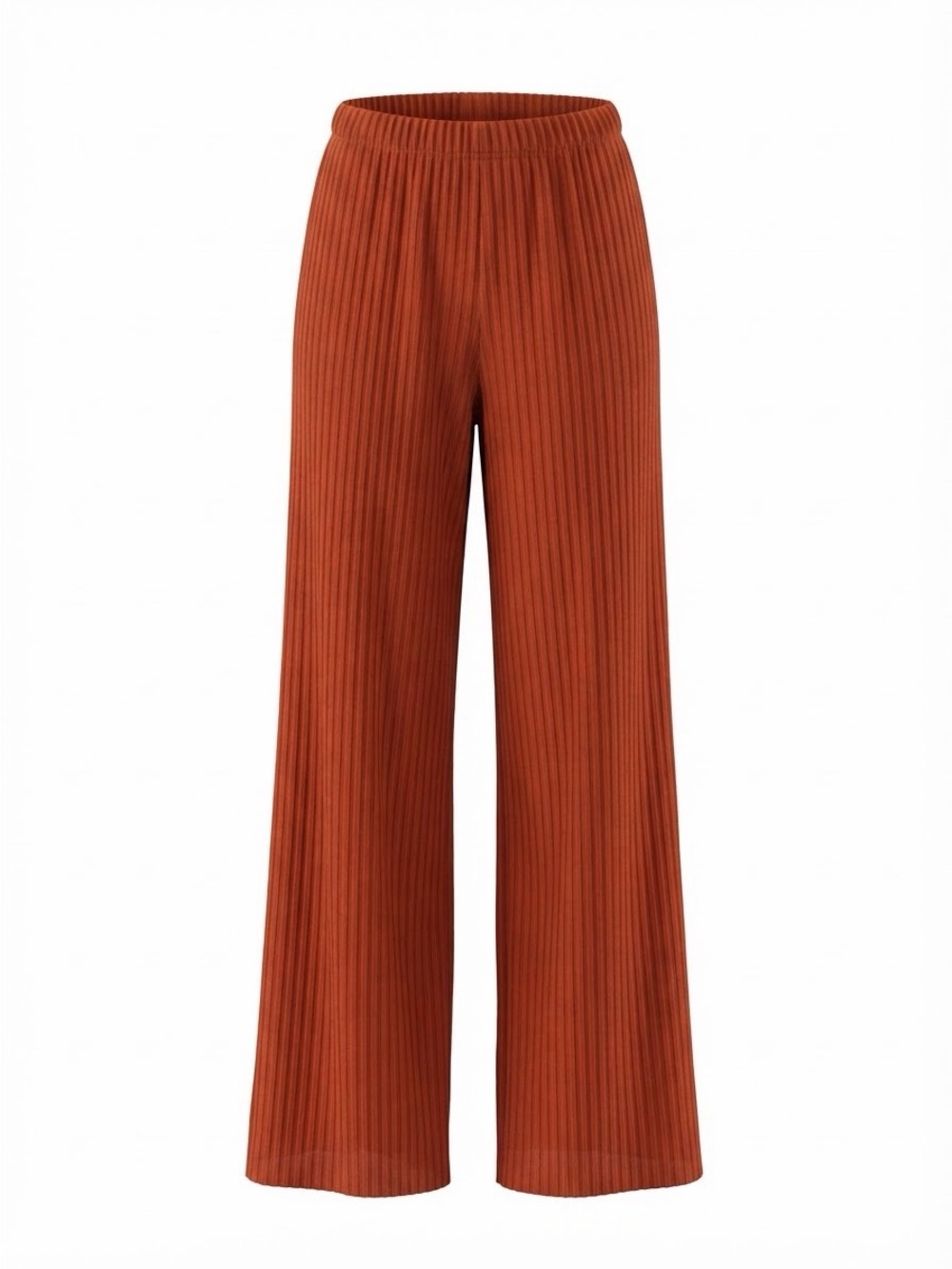 Simon Miller Sunset Orange Ribbed Cyrene Pull-On Pants Size Small